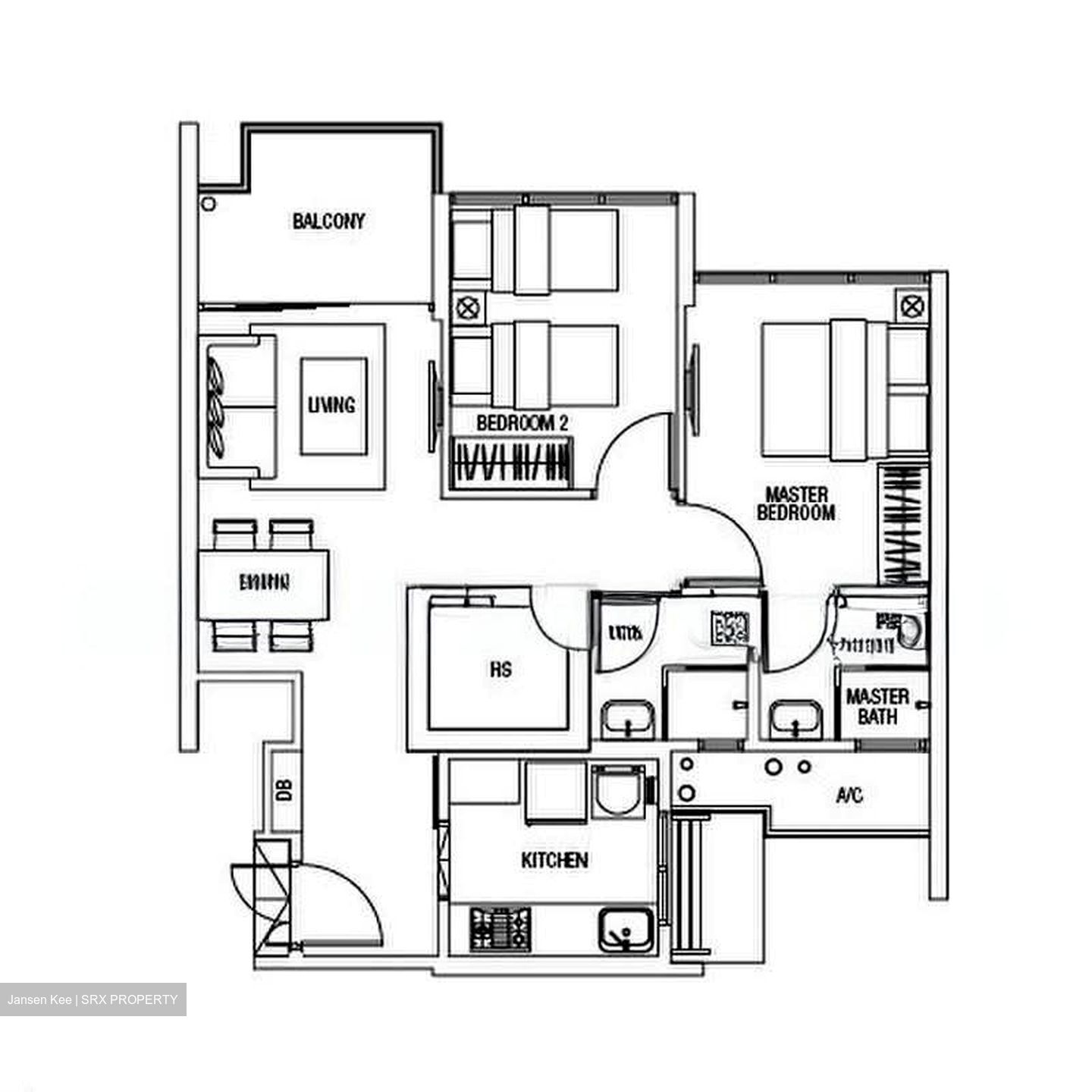 Blk 138C Lake Vista @ Yuan Ching (Jurong West), HDB 3 Rooms #585531011